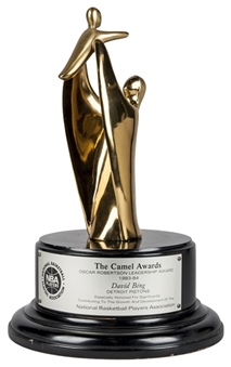 1983-1984 Dave Bing "Oscar Robertson Leadership Award" Presented by The Camel Awards (Bing LOA)